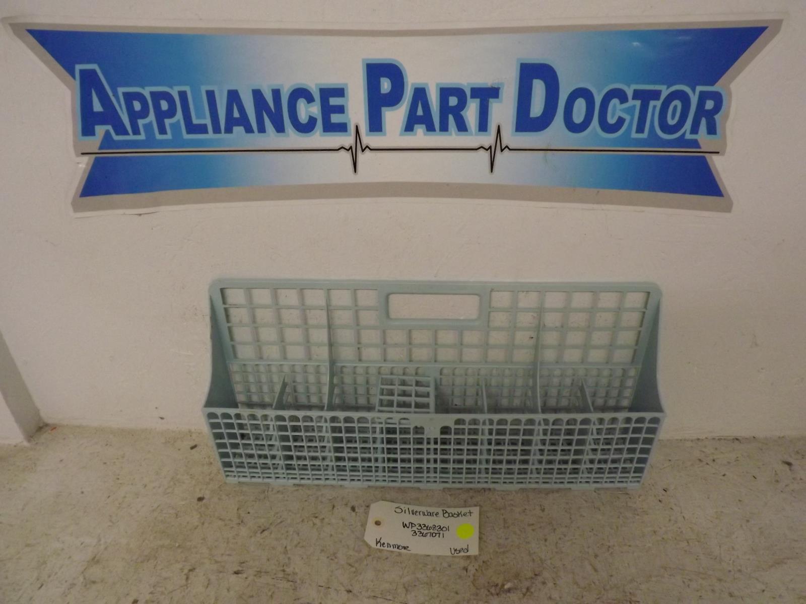 Kenmore Dishwasher WP3368301 3367071 Silverware Basket Used Kenmore Dishwasher WP3368301 3367071 Silverware Basket Used